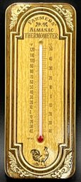 Vintage Metal Farmers' Almanac Thermometer - (P)