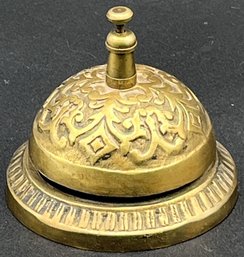 Vintage Solid Brass Ornate Victorian Style Bell - (P)