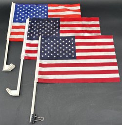 3 USA Car Window Flags - (P)