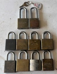 Lot Of 10 AMERICAN Padlocks