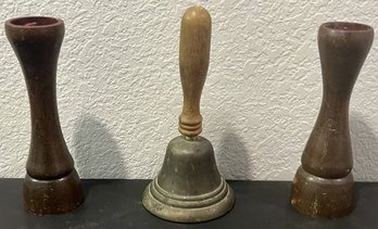 Candle Holders And Bell - (BU2)