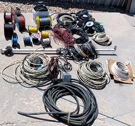 Large Lot Of Wire/conductor Cable & Misc