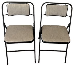 2 Vintage SAMSONITE Folding Chair - (B3)
