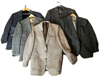 Lot Of 5 Mens Wool Suit Jacket - (B3)