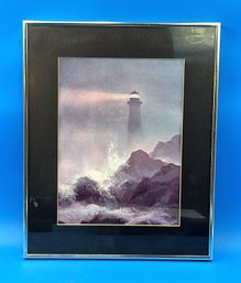 Metal Frame Lighthouse Picture