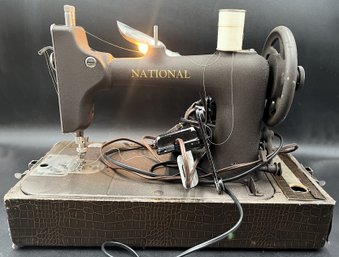 Vintage NATIONAL Sewing Machine - (A4)