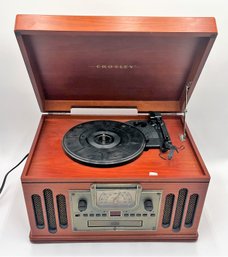 Crosley Musical Entertainment System Wood All In One Turntable /CD /Cassette  (Model #CR74)