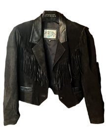 Cottonwood Creek Womens Tassled Leather Jacket - (BR2)