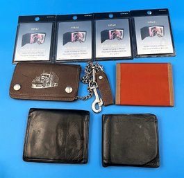 Lot Of 4 Wallets & 4 New In Packaging Wallet Windows