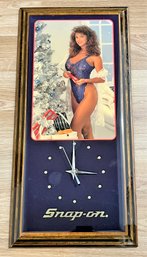 Snap-On Tools Wood Panel Clock #2 New In Box - (B)