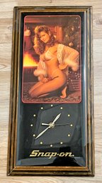 Snap-On Tools Wood Panel Clock #3 New In Box - (B)