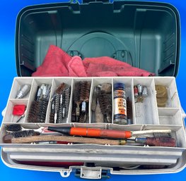 Tackle Box With Gun Cleaning Supplies