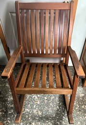 Vintage Wood Rocking Chair - (S)