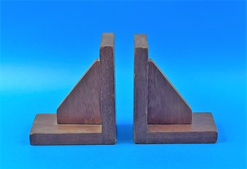 Lot Of 2 Wood Bookends