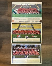 Lot Of 3 DENVER BRONCOS 1975, 1983, & 1996 Team Pictures