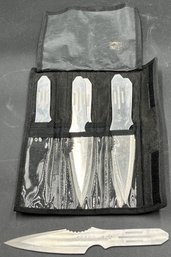 Speed AF-1055 Throwing Knife 6 Piece Set With Case - (LR)