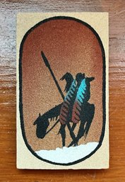 Small Navajo Sand Painting 'Trail Of Tears' By Artist Alex Lee 1991