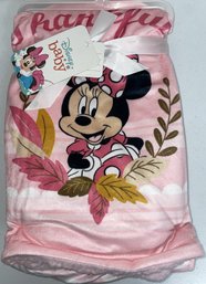 Disney Baby Minnie Mouse Baby Blanket New With Tags - (G8)