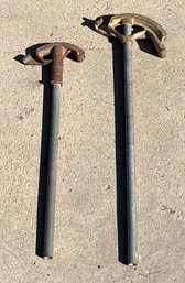 Lot Of 2 Vintage Conduit & Pipe Benders