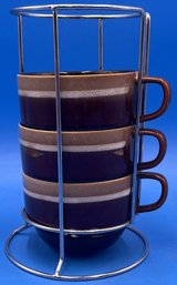 Stacking Coffee Mugs/soup Bowls - (BT)