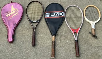 Lot Of 5 Tennis Rackets - (FR)