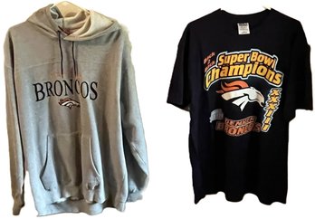 Denver Bronco Hoodie And Shirt - (BY)