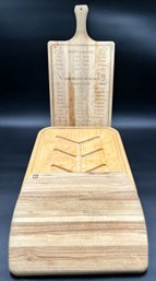 3 Wood Cutting Boards - (k4)