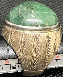Ring With Large Green Stone - (R5)