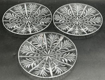 Lot Of 3 - FIFTH AVENUE CRYSTAL PORTICO Plates