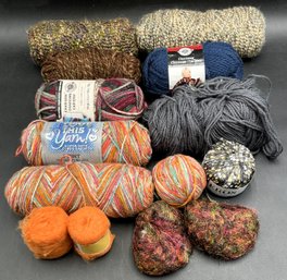 Yarn Bundle & Crochet Needles