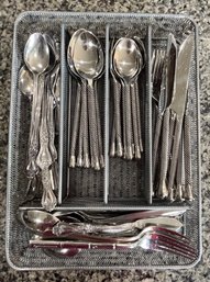 Stainless Steel Flatware With Organizer