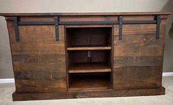 Mission Credenza With Sliding Front Doors