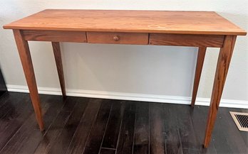 Tall Wooden Side Table With Drawer