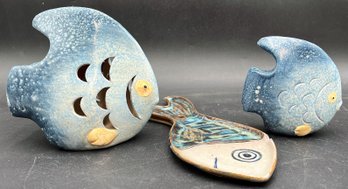 Ceramic Fish Spoon Holder (B3)