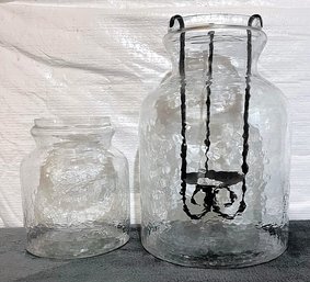 2 Glass Jars