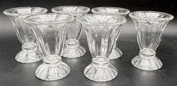 Vintage Libbey Glass Sundae Dishes A Condition (B5)