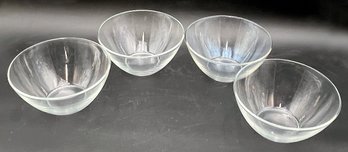 Vintage Arcoroc France Glass Bowls Lot Of 4 (B5)