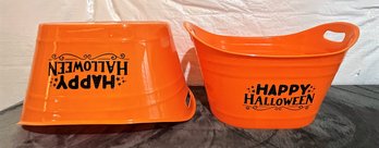 2 Halloween Themed Beverage Tubs