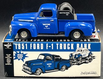 ERTL Collectibles 1951 FORD F-1 Truck Die Cast Metal Bank - (A6)