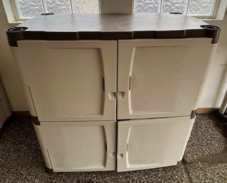 Rubbermaid Two Shelf Stackable Cabinet (2 Of 2)