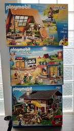 Lot Of 3 Large Playmobile Toy Sets