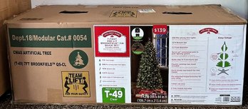 Pre-lit Brookfield Fir Quick Set Christmas Tree (7')