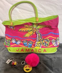 Jamaica Beach Bag, Bikini Bag & Keyrings