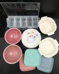 Plastic Serving Dishes, Condiment Tray & More Bundle (B7)