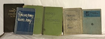 Lot Of 6 Hymn Books 1930s & 1940s - (BWH)
