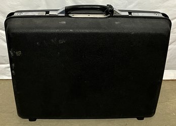 Vintage Hardcase Suitcase & Key - (BWH)