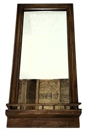 Vintage Wood Mirror Shelf - (B1)