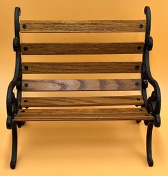 Wood And Cast Iron Doll Bench - (SR)