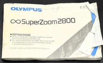 2 OLYMPUS Cameras (Stylus Epic & Super Zoom 2800) - (b2)
