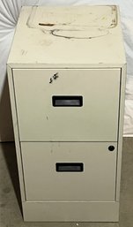 Metal 2 Drawer File Cabinet With File Folder Inserts - (b2)